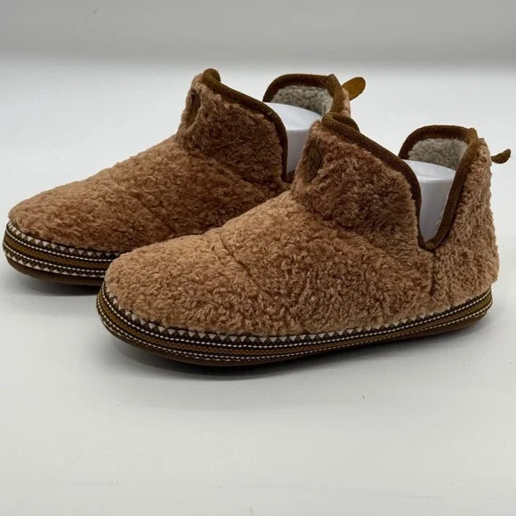 Ariat Slippers Womens Size S 6/7 Brown Sherpa Fleece Cozy Cabin Loungewear Shoes - Picture 3 of 10